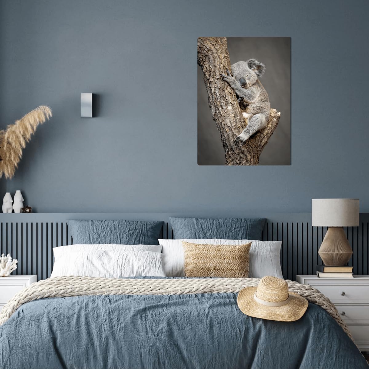 Ceanothe tableau toile koala endormi 30x45 cm HD