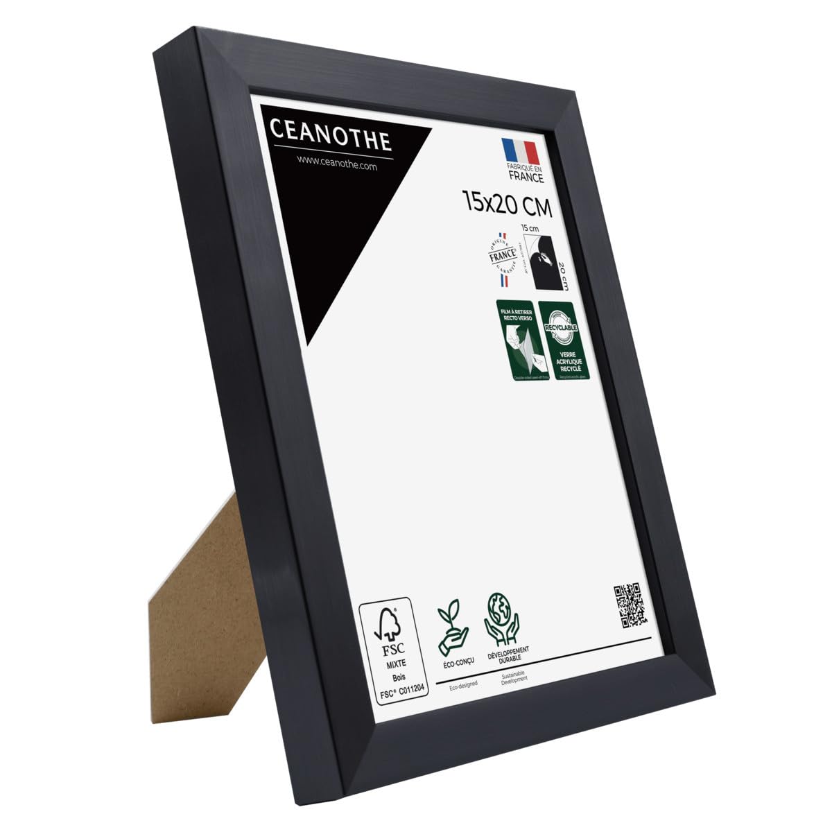 Ceanothe Precious cadre photo gris 15x20 cm incassable