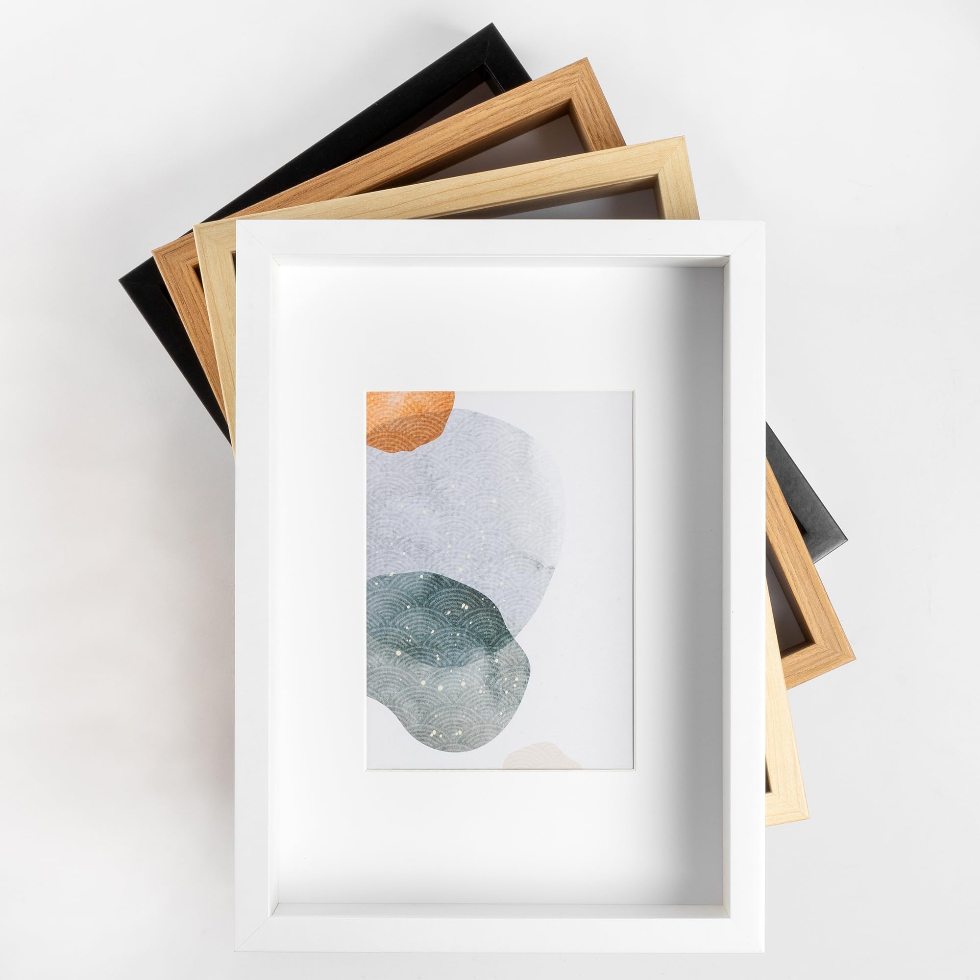 walther design Shape 3D HNX130B cadre photo noir 21x29,7 cm bois