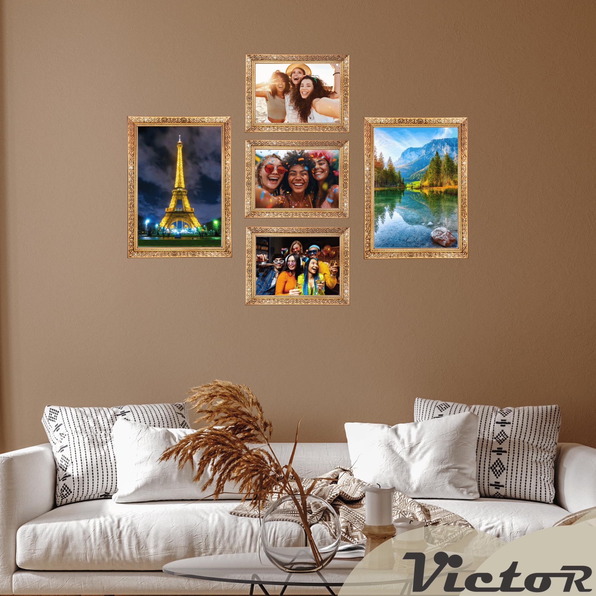 Victor Vermeer cadre photo doré 13x18 cm baroque