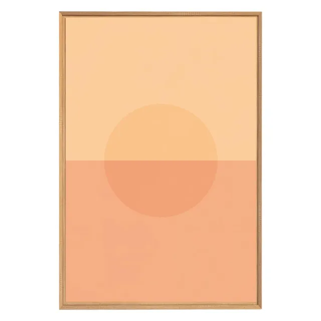 Ceanothe demi soleil tableau encadré 65x97 cm mat