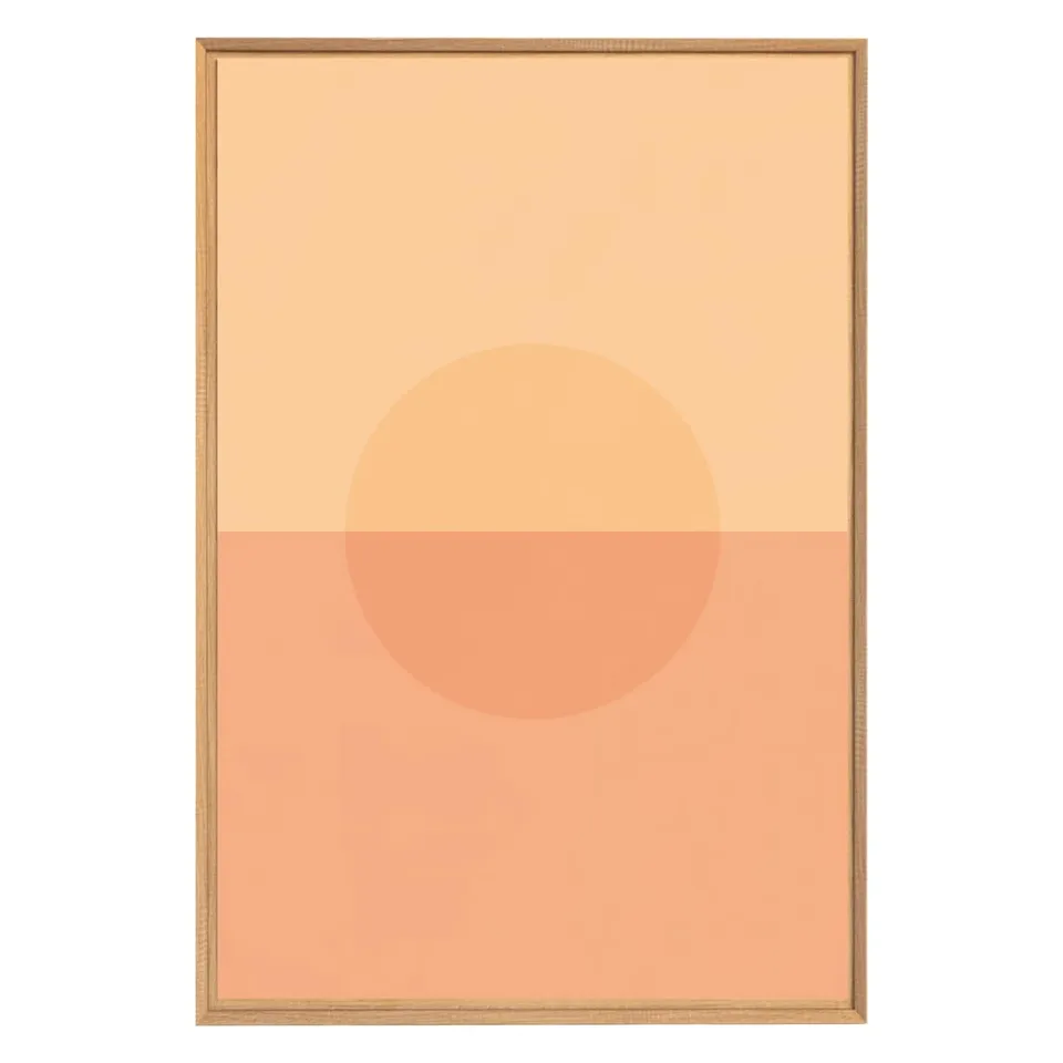Ceanothe demi soleil tableau encadré 65x97 cm mat