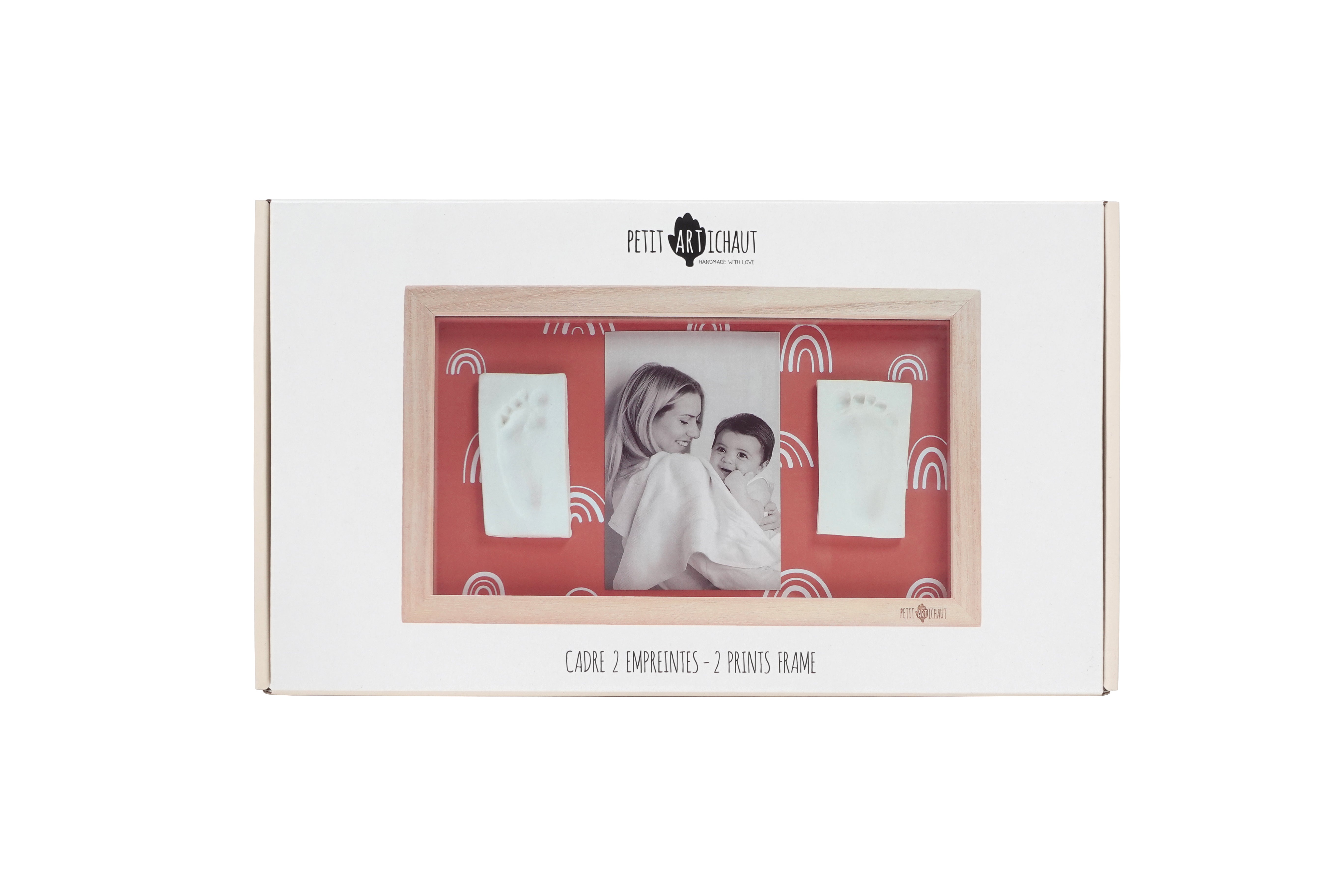 Petit Artichaut Rainbow Terracotta cadre 2 empreintes