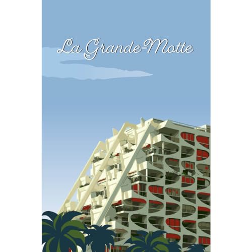 Ceanothe Art de nos régions Grande Motte tableau toile 30x45 cm mer