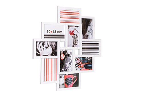 Ceanothe Détroit cadre multi-vues 10x15 noir PVC
