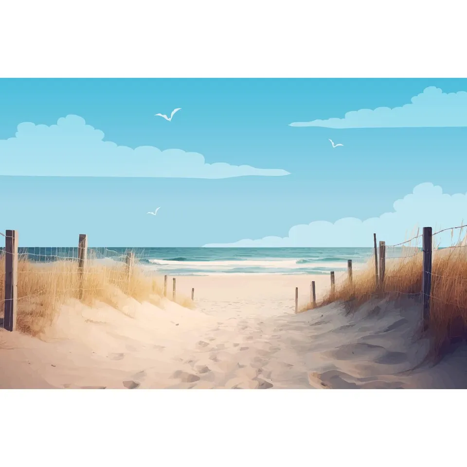 Ceanothe Mer Calme tableau toile 30x45 cm mat