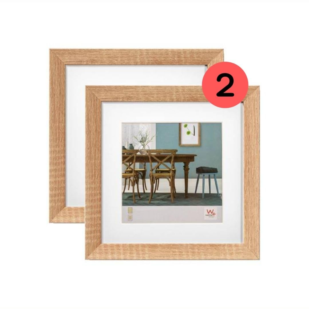 walther design Fiorito EF220P cadre photo bois chêne foncé 20x20