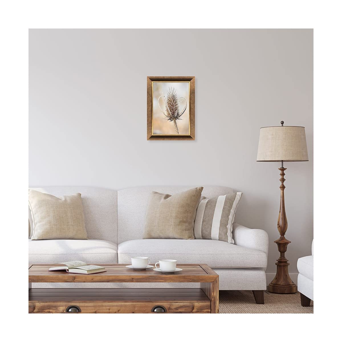 Ceanothe Brio Hades cadre photo 20x30 filet or bois