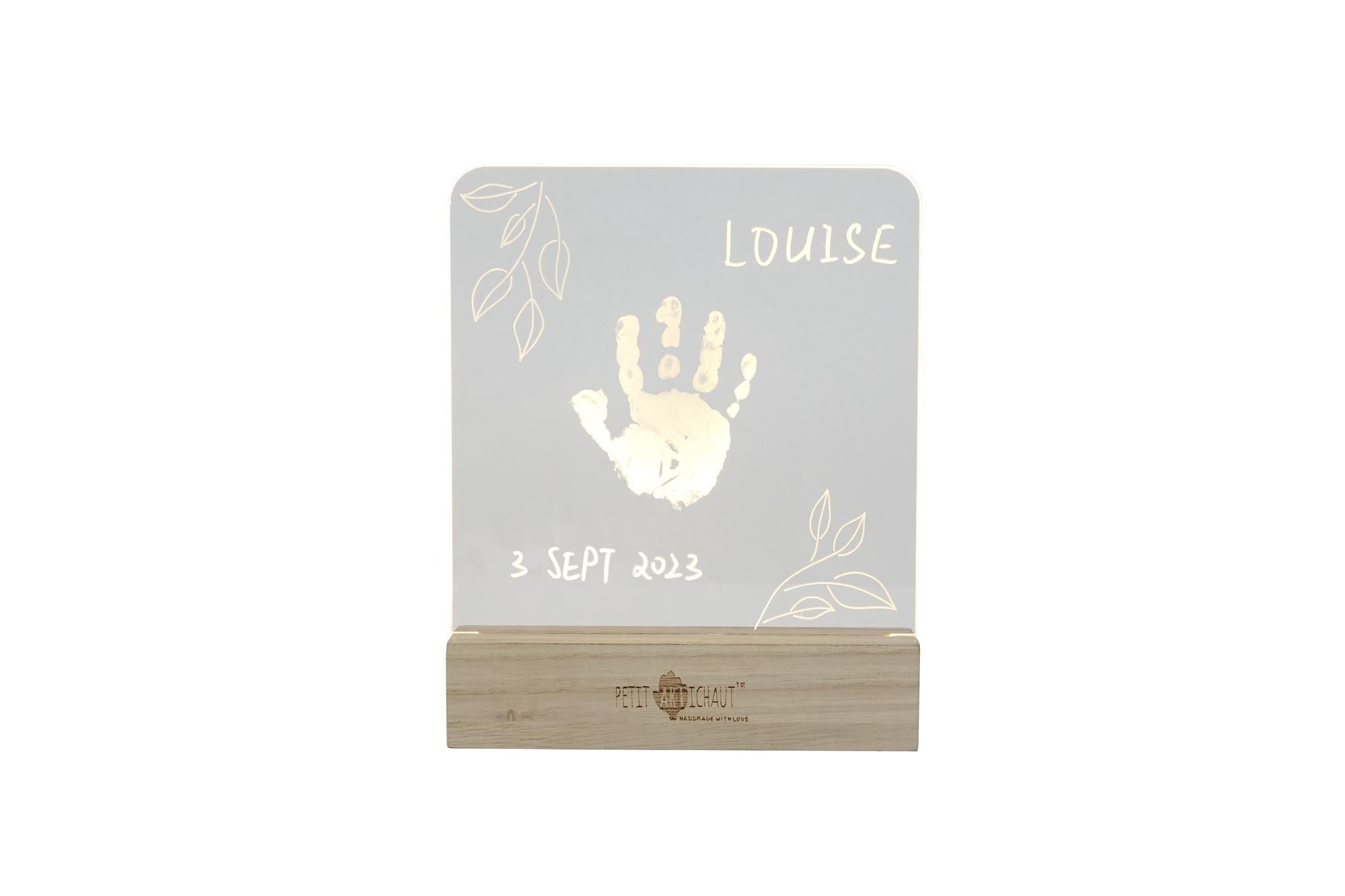 Petit Artichaut Olive Tree cadre lumineux olivier bois