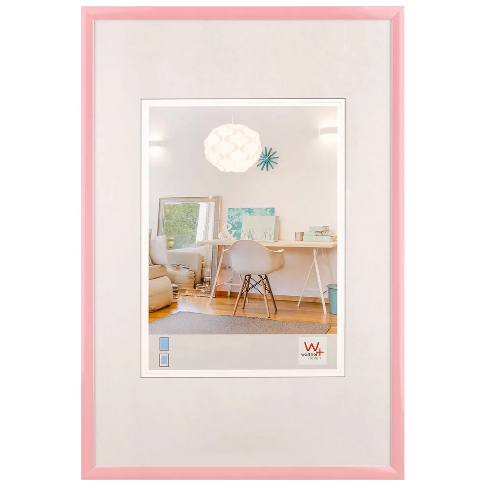 walther design New Lifestyle KV030Q cadre photo plastique rose 20x30 cm