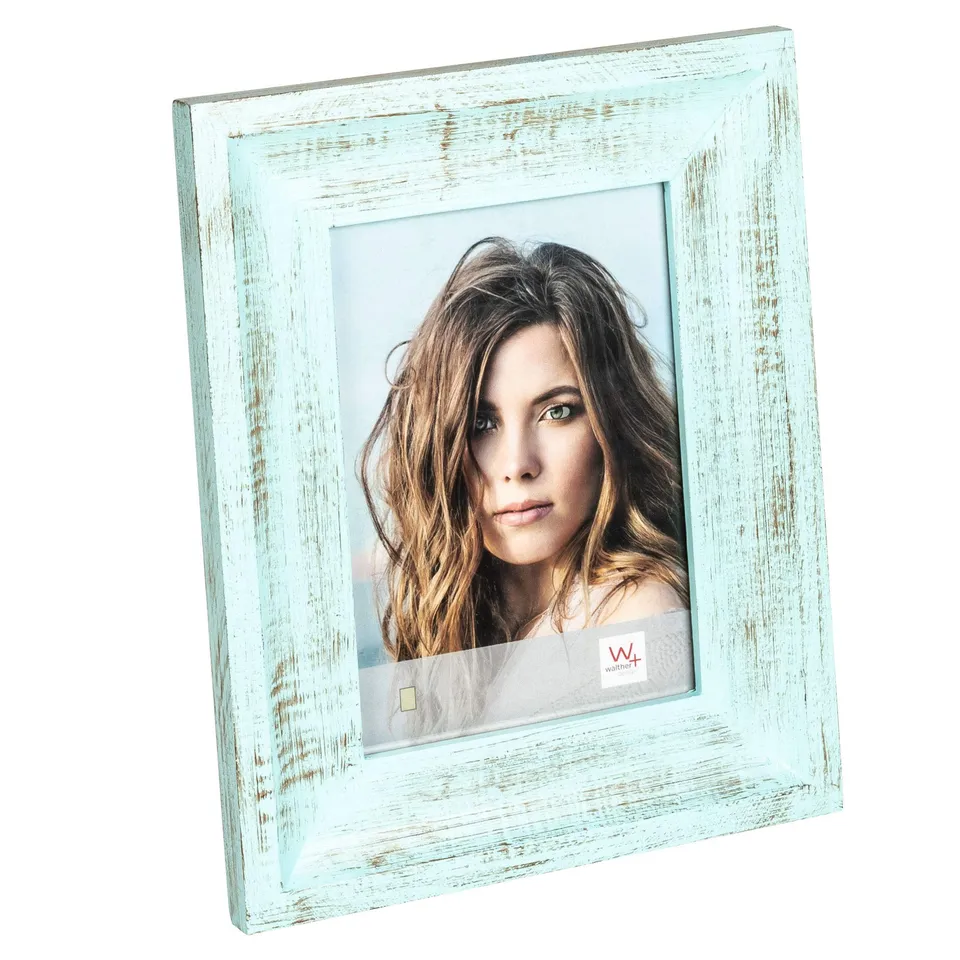 walther design Marley AN520L cadre photo 15x20 cm bleu bois chic