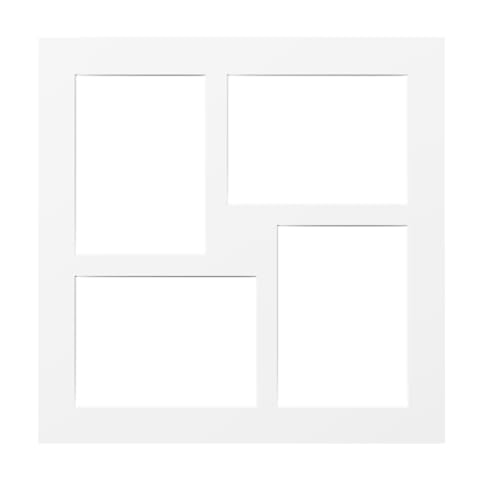 walther design PA444W passe-partout 40x40 cm blanc 4x13x18