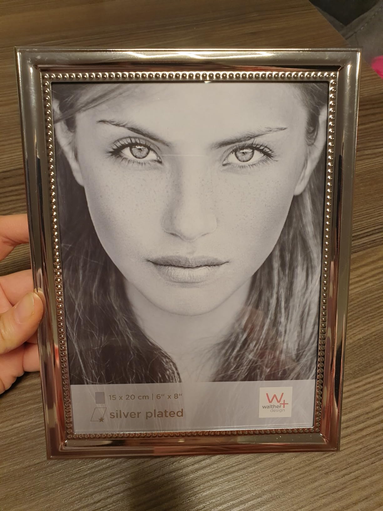 walther design Elodie BM318S cadre photo argenté 13x18 cm