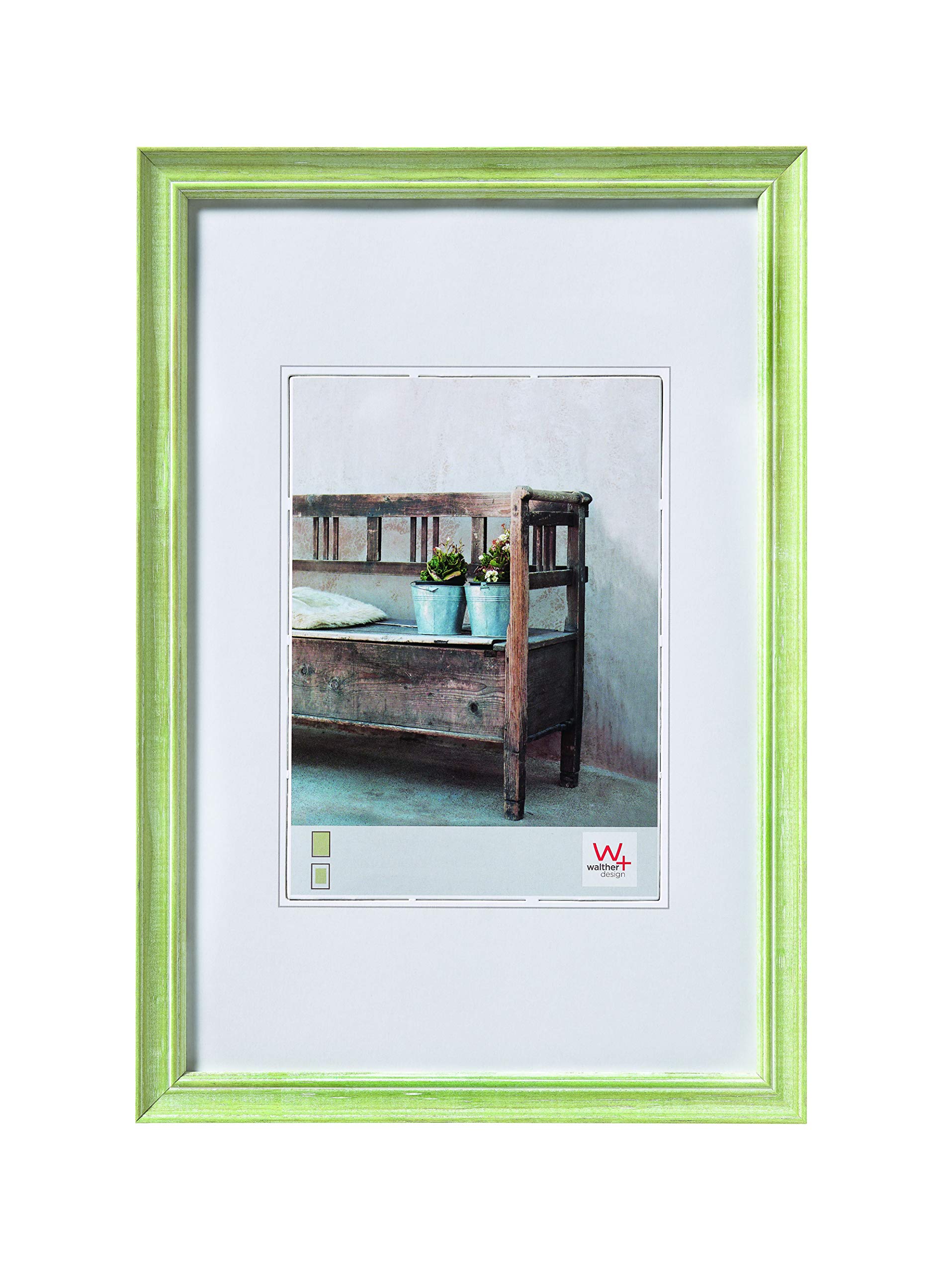 walther design Bench ND824P cadre photo 18x24 cm marron