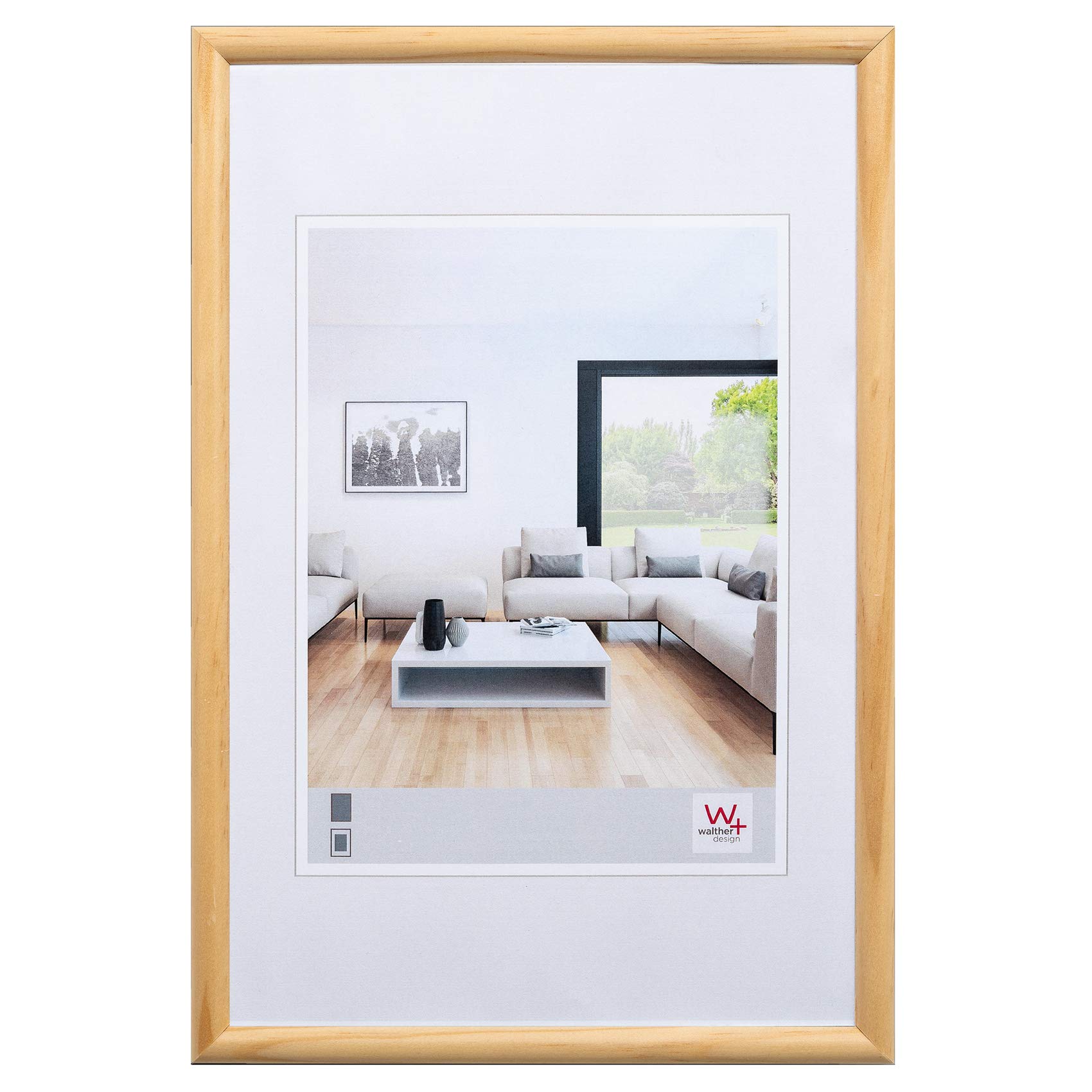 walther design Bozen HZ015V cadre bois 10x15 blanc polaire