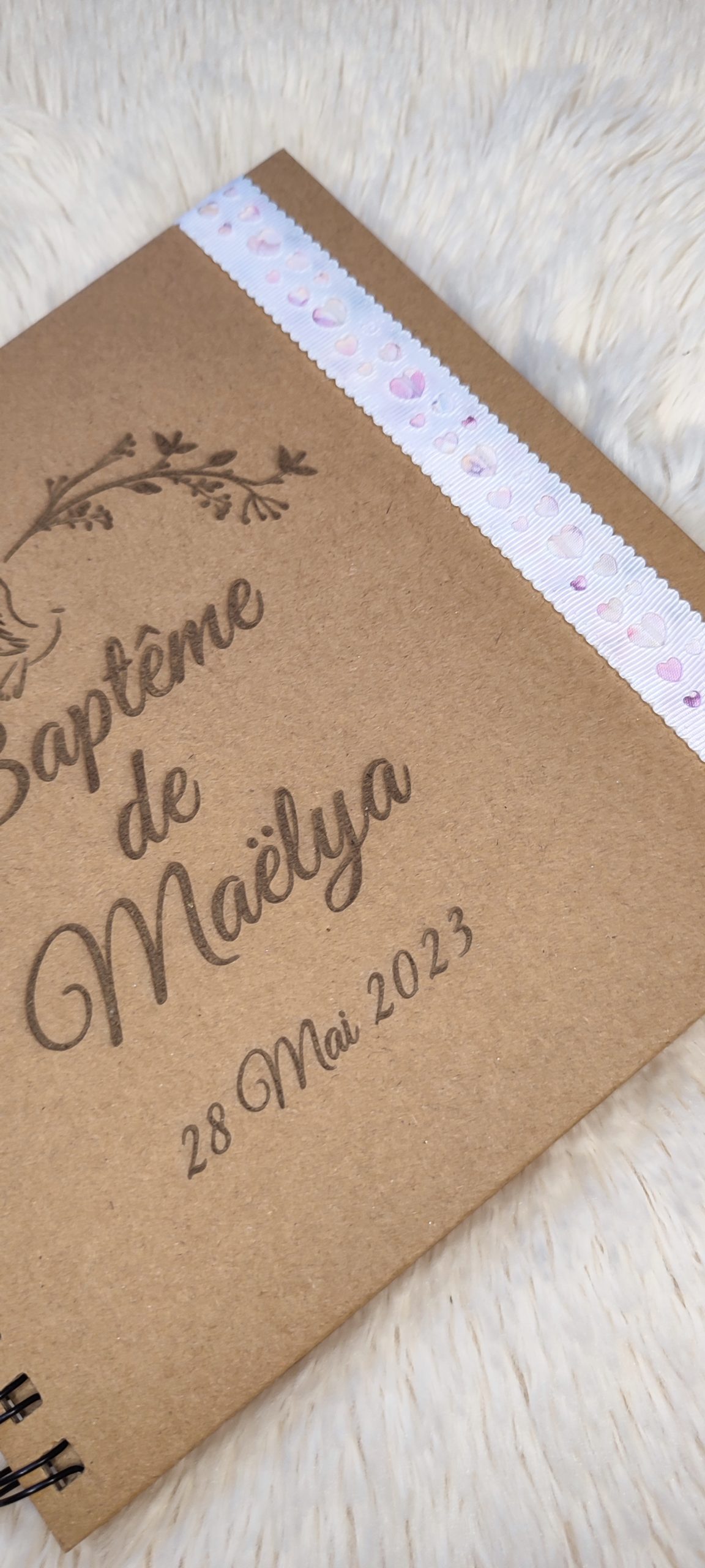 Creat’Angel livre d’or kraft 25x25 cm anniversaire