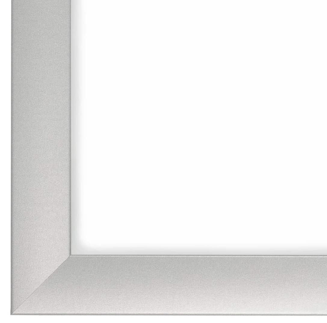FRAMO 35mm cadre photo bois 53x73 cm argent mat