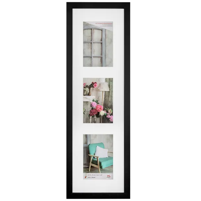 walther design Stockholm EA315B cadre photo noir 3 x 10x15 cm