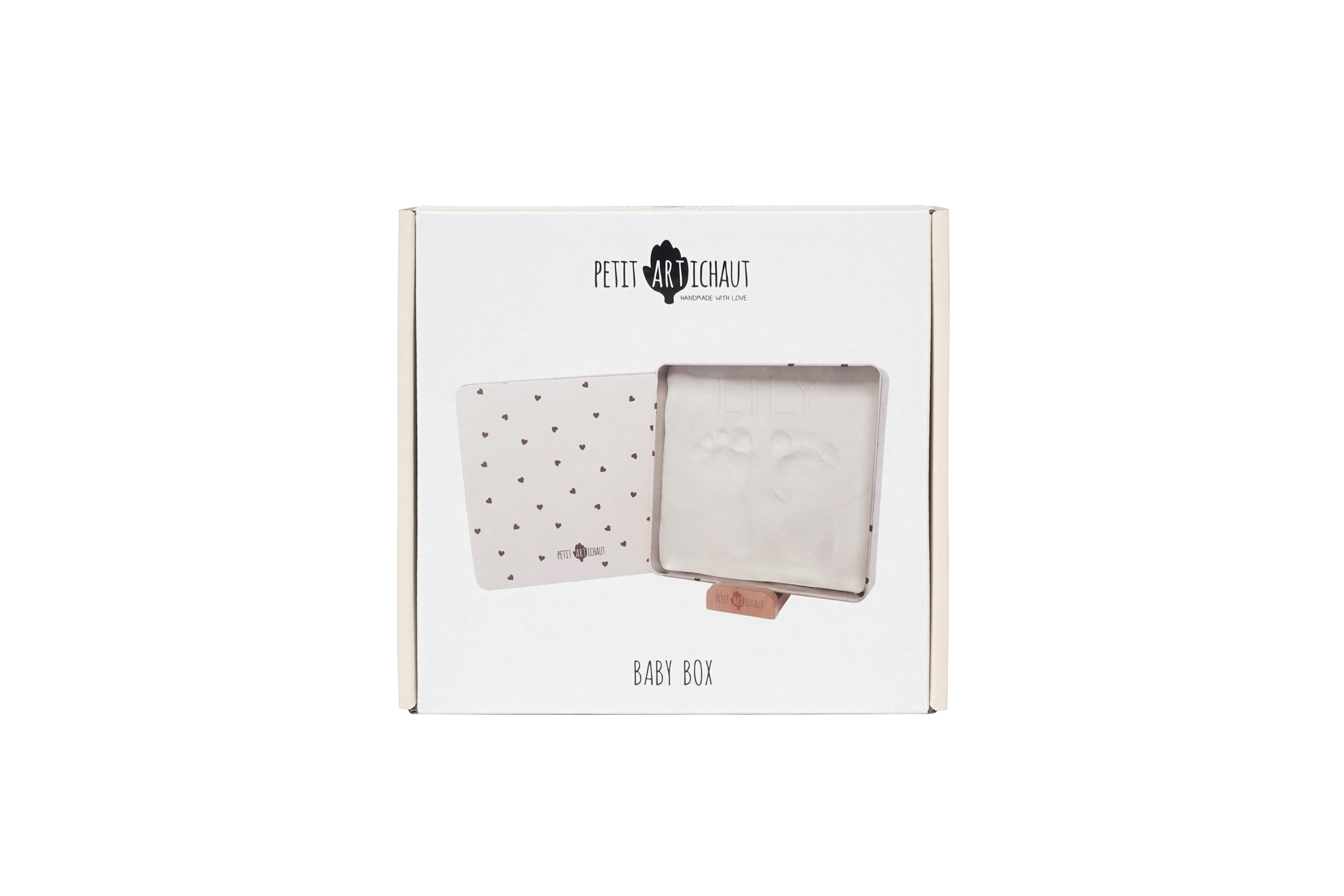 Petit Artichaut Pretty Hearts baby box carrée cœurs