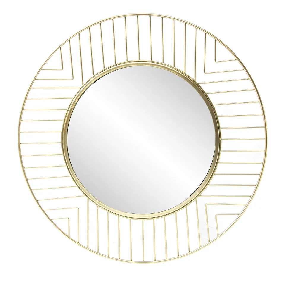 Brio Allure miroir rond 45 cm métal doré
